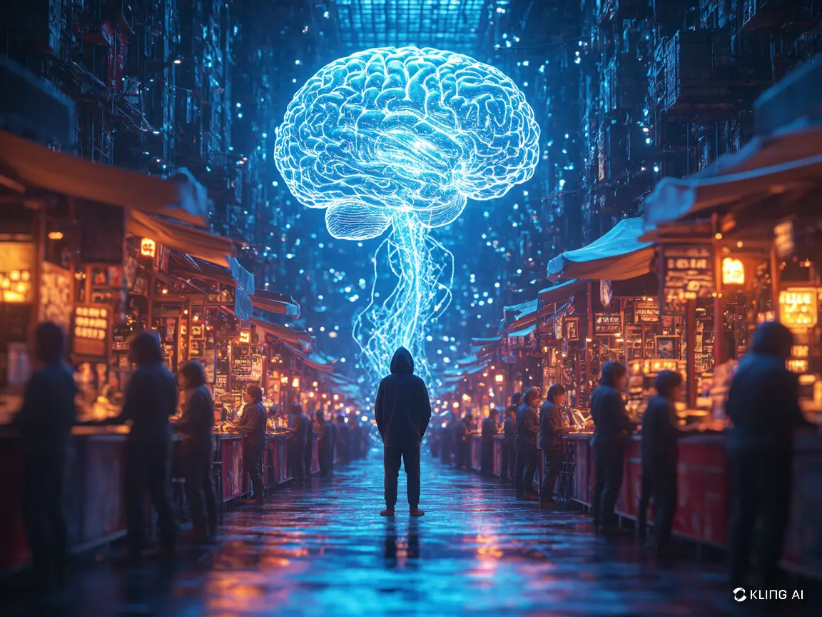 Визуализация искусственного интеллекта: абстрактное представление AI технологий